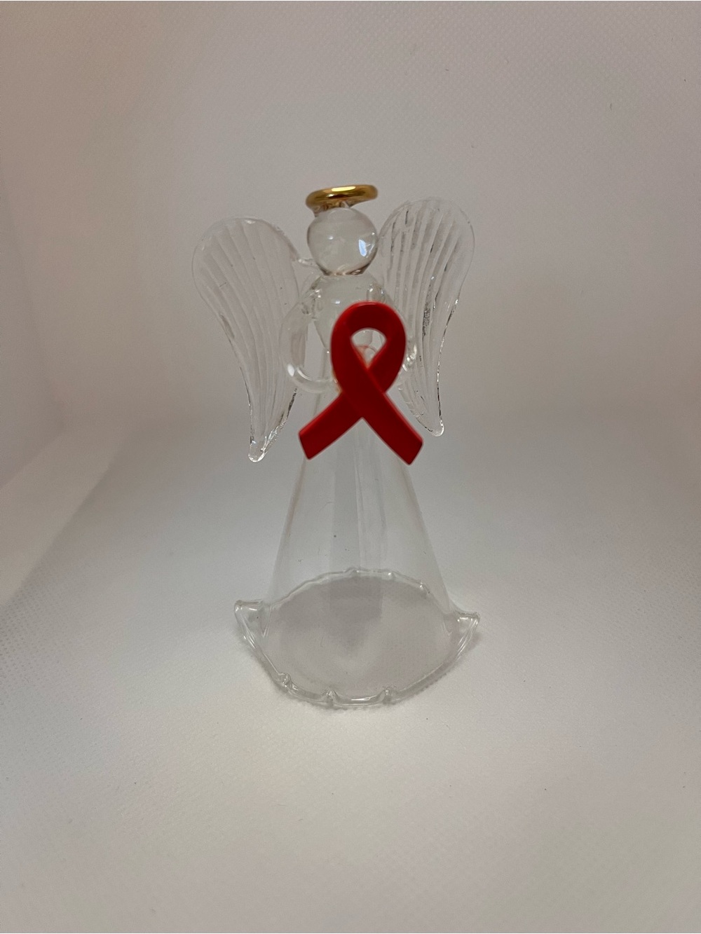 Hand Blown Glass Angel Figurine - Picture 8 of 8